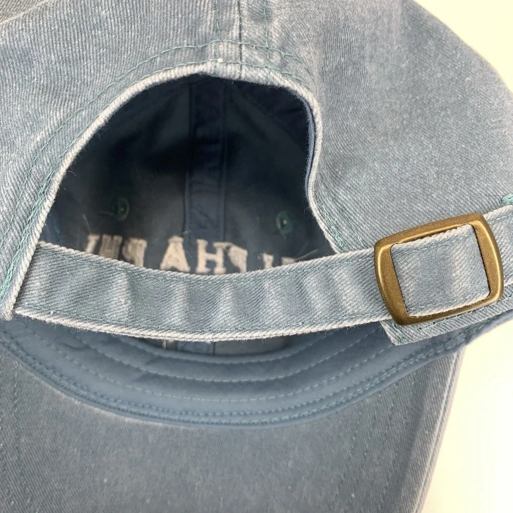 Alpha Phi Oklahoma Hat Star Blue Denim Adjustable Strap Baseball Cap